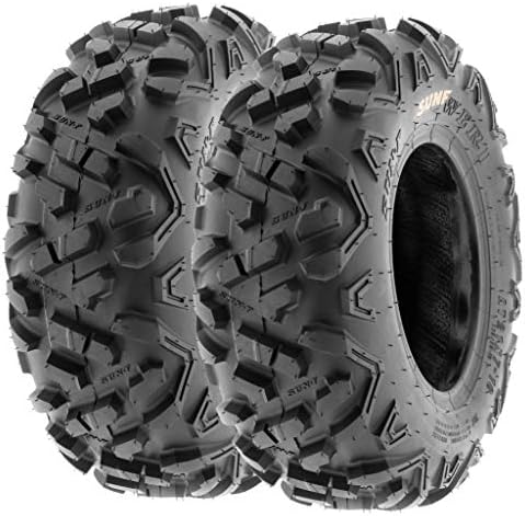 Set of 2 SunF Power.II 23x7-10 ATV UTV Off-Road Tires, All-Terrain, 6 PR, Tubeless A051