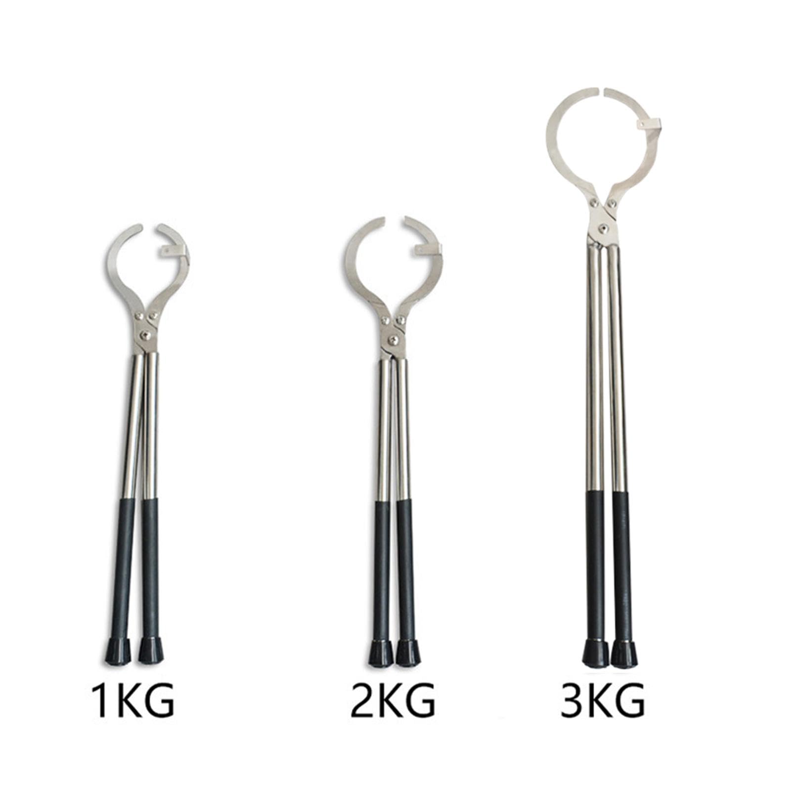 3 Set Schmelzzange Zange Gold Silber Metallmaterialien 550mm x 113mm bis 4kg, Clipset 4kg