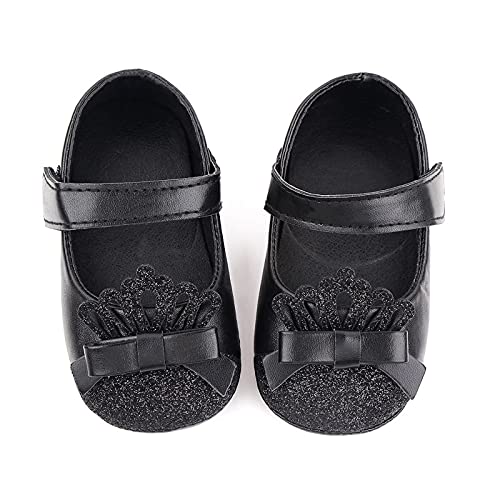 Toddler Girl Dress Shoes Princess Walking Leather Soft Shoe Shoe Toddler First Kids Crown Girls 18 Month Boy2
