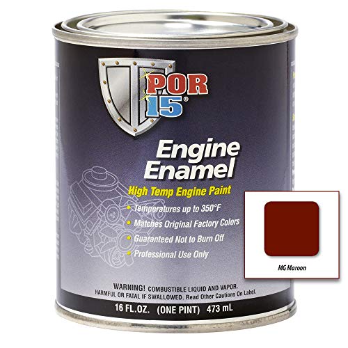 POR-15 42208 MG Maroon Engine Enamel - 1 pint