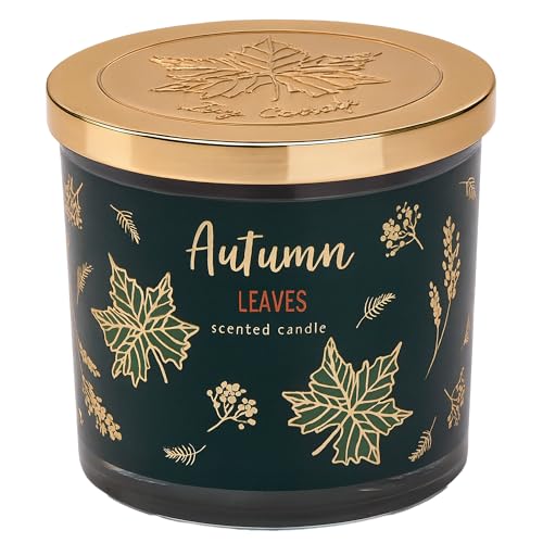 Woodland Essence Scented Candle | Luxury Soy Wax Candle with Gold Embossed Lid | Long Lasting Burn Home Fragrance Decorative Jar Candle Ivy Candle
