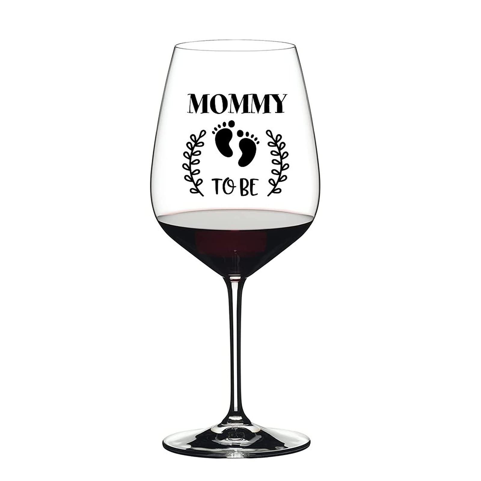 Copas de vino promocionadas a mamá, juego de 2 copas de vino perfectas para uso diario rojo o blanco, regalo único de aniversario de boda o cumpleaños, copas de 17 onzas