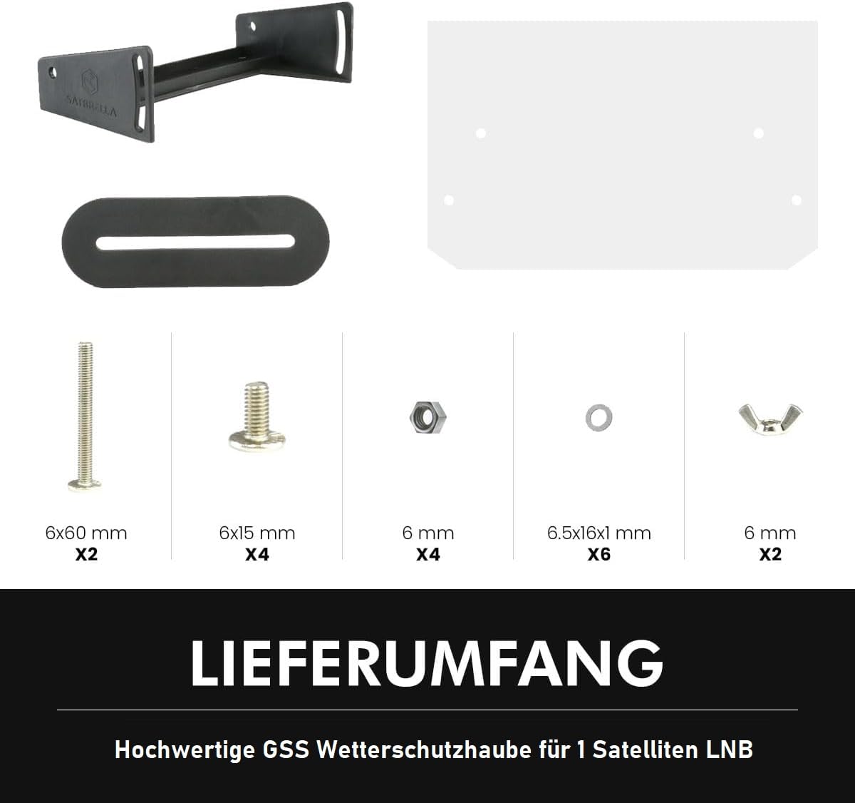 [ Test très bien, note 1.2 *] GSS LNB Capuchon de protection contre les intempéries pour 1 LNB, LMB Housse de protection contre les intempéries Protection contre la grêle, la neige, la pluie, LMB