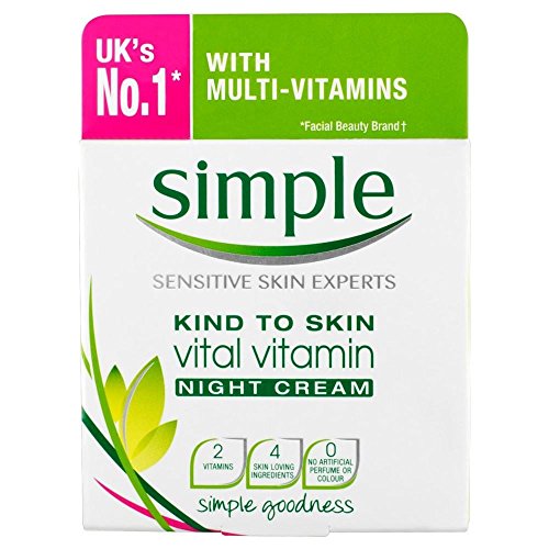 Preisvergleich Produktbild Simple Kind to Skin Vital Vitamin Night Cream (50ml) - Pack of 2 by Simple