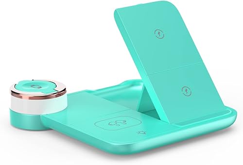 Cargador inalámbrico, estación de carga rápida plegable 3 en 1 RUI MAI LAI compatible con Apple Watch y AirPods, iPhone 131211 (Pro y Pro Max)XXSXS,