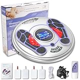 Creliver TENS & EMS Foot Stimulator for Circulation, FSA or HSA Eligible, Foot Massager with Electrode Pads for Neuropathy Pain, Plantar Fasciitis, Diabetes, RLS Pain Relief, Ha, White