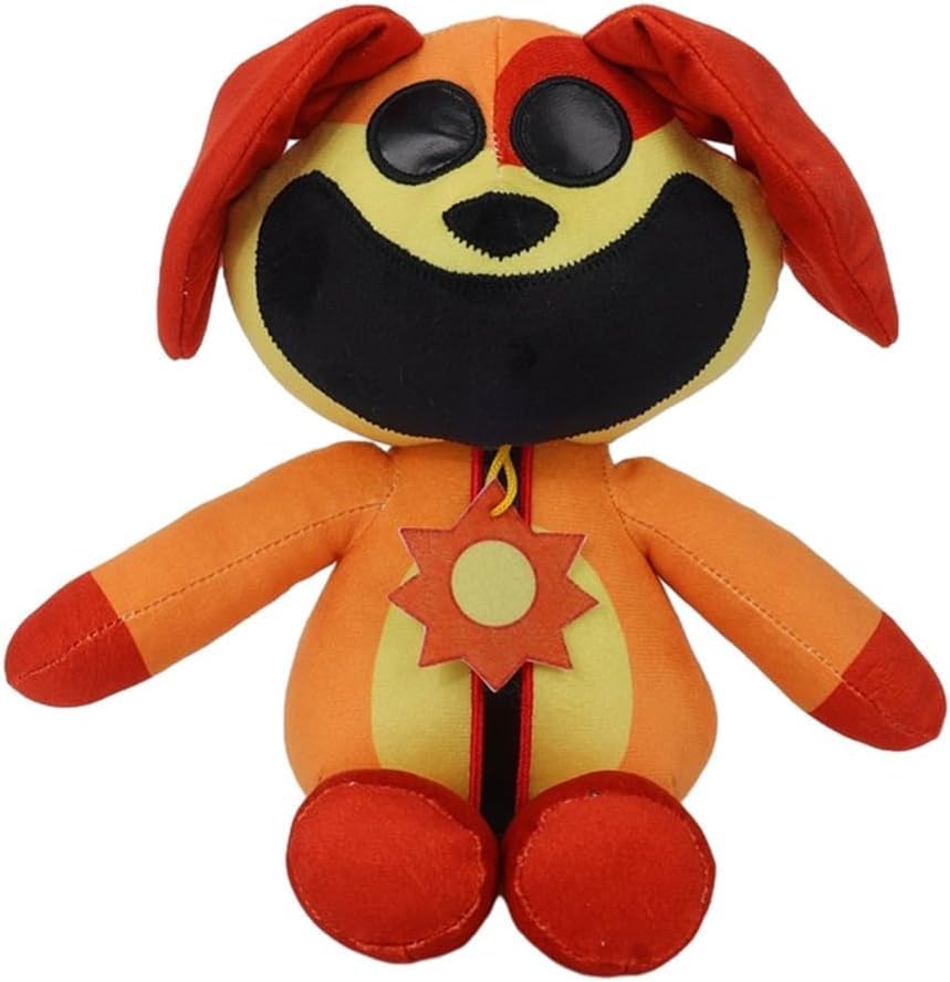 Smiling Critters Doll – Funny Cute Catnap Doll, 30cm (11.8in) DogDay Animal for Game Fans, Cartoon Game Monster for Adults, Ideal Birthday Gift (Orange)