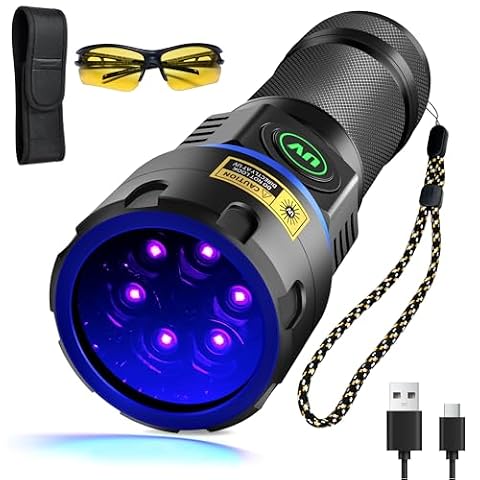 DARKBEAM Latarka UV 365nm Blacklight 6xLED Potężne 60W