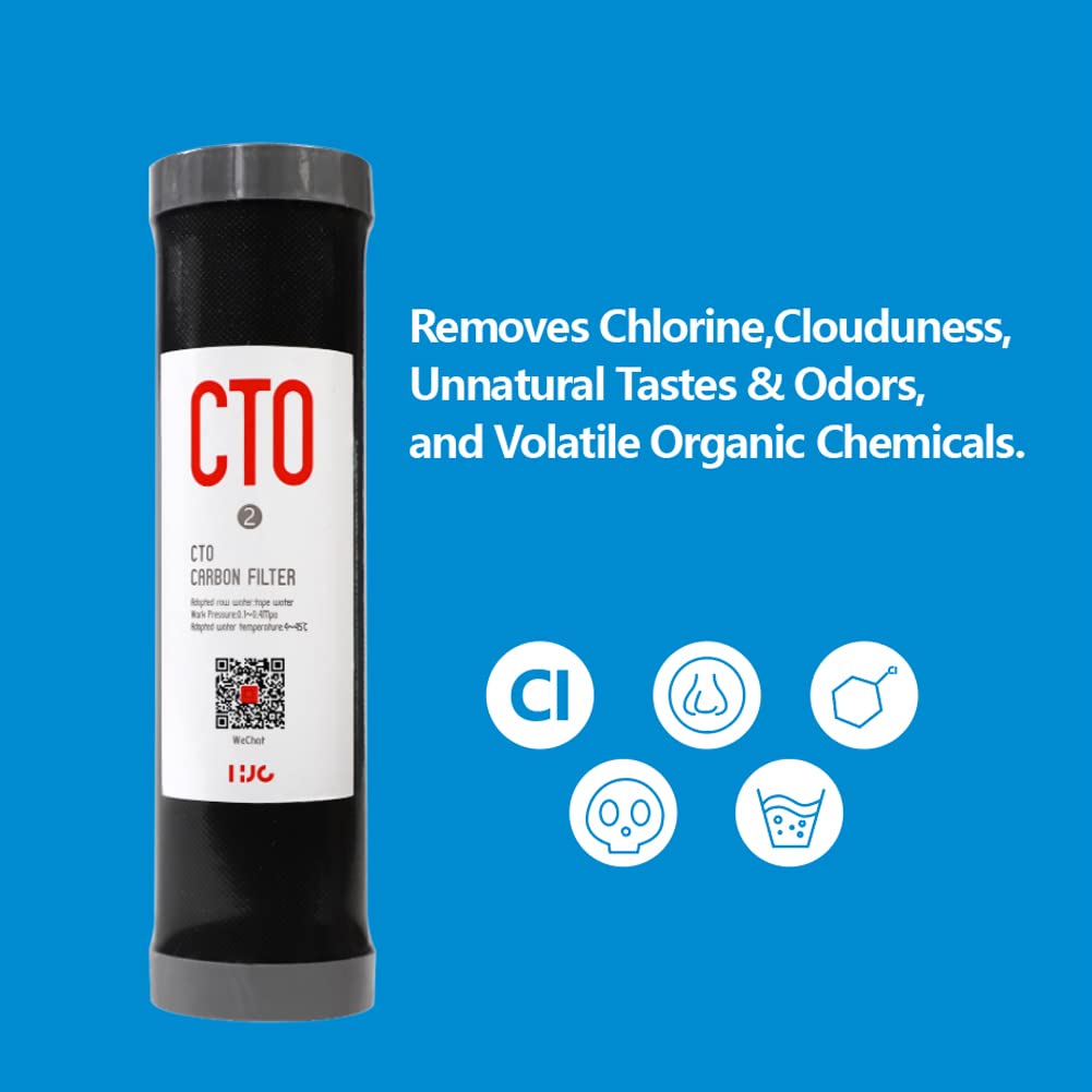 ActivatedCarbon Water Filter Coconut Shell CTO Cartridge Carbon Block for Drinking Water Filter replacement 2 5 x 10 — view 4