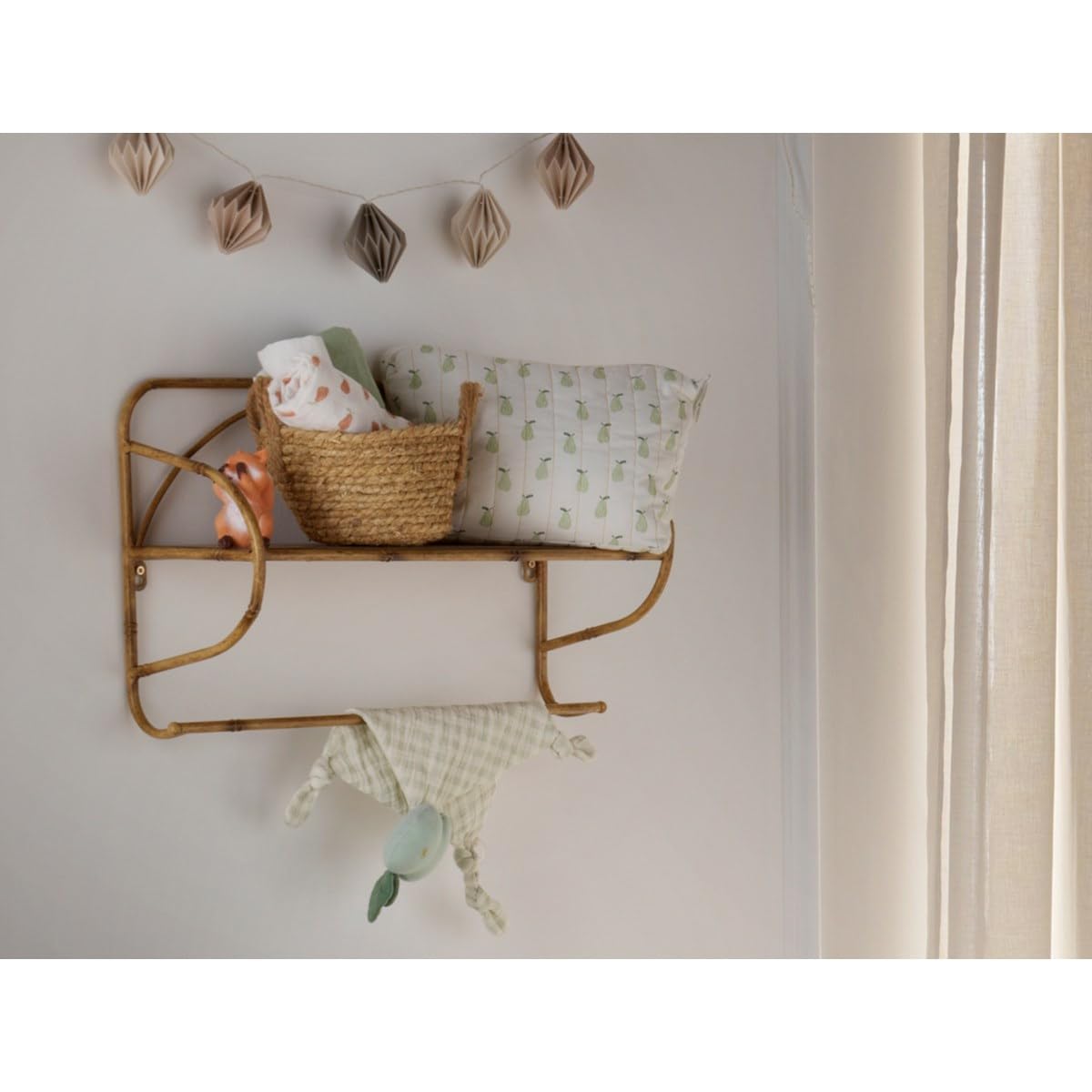 Trousse de toilette et carrés éponge en coton Vert tilleul