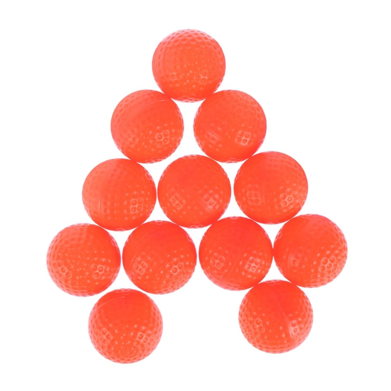 Mikikit 12Pcs Indoor Practice Lightweight Orange Training for Indoor and Outdoor Exercise Safe for Chipping and Swing Practice for All Skill Levels