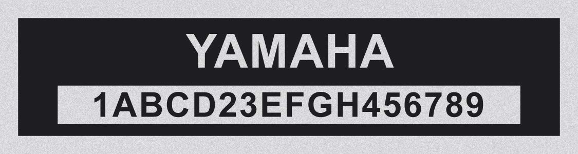Amazon.com: Custom engraved ID Tag-Compatible with Yamaha : Automotive