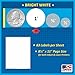Pack of 1008, 1-inch Diameter Round Dot Labels, White, 8 1/2 x 11 Inch Sheet, Fits All Laser/Inkjet Printers, 63 Labels per Sheet, 1