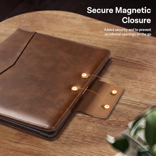 Image of CoBak Premium PU Leather Case for 11 inch Kindle Scribe 3rd Gen 2025, Kindle Scribe Colorsoft, TouchPad D10, Folio Cover with Pen Holder, Auto Sleep /Wake, Card Slots & File Folders, Not for Remarkable