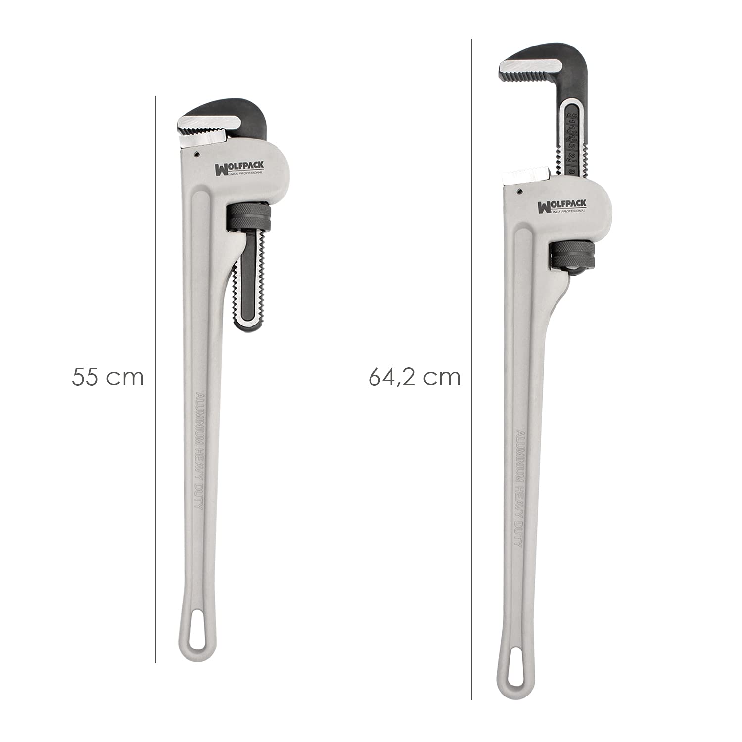WOLFPACK LINEA PROFESIONAL Llave Stillson Heavy Duty Aluminio 24"