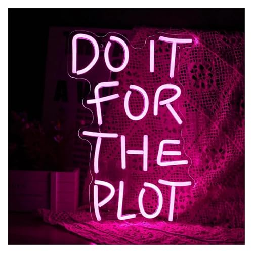 Enseigne au néon LED Do it for the plot réglable USB pour déco