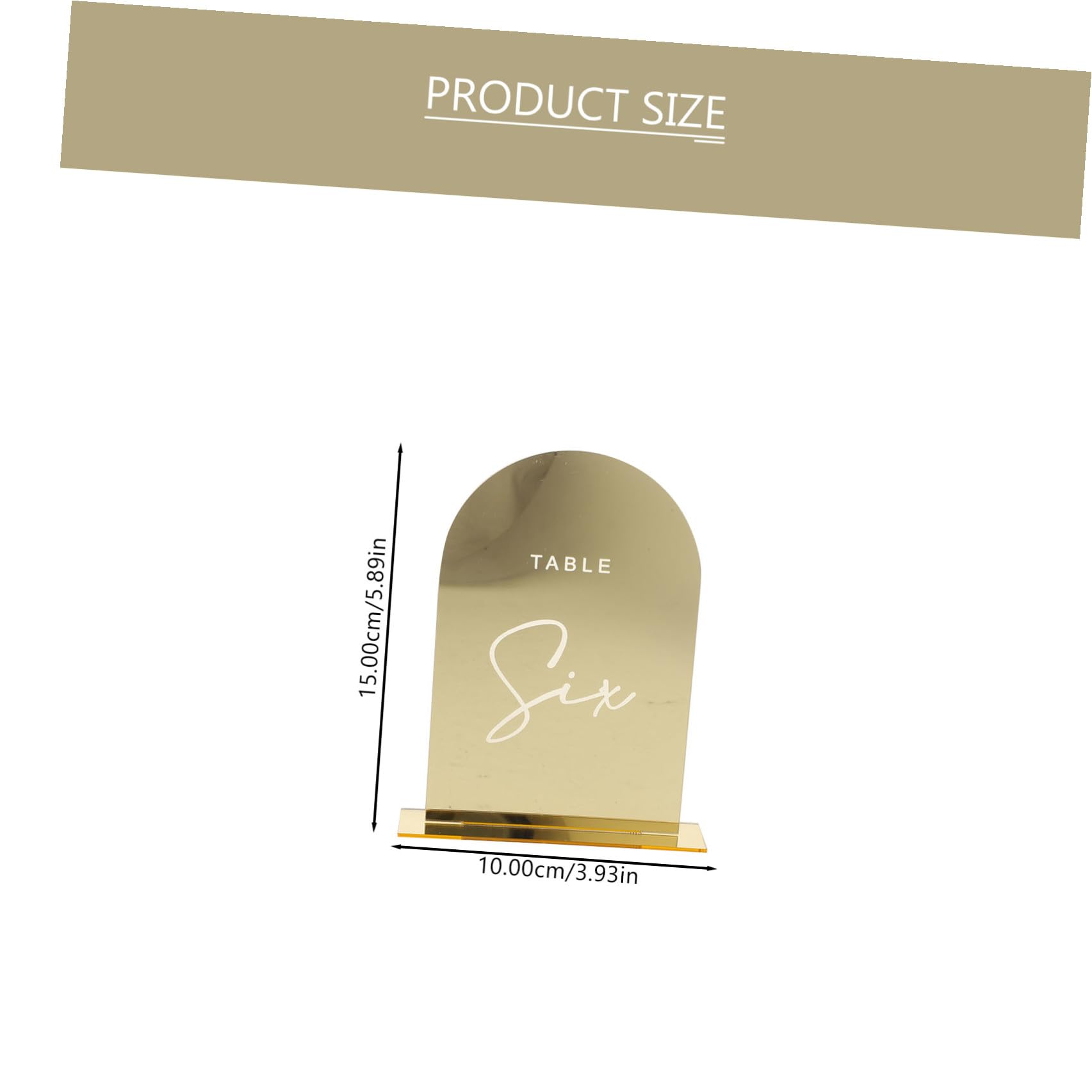 Goldene Acryl Tischkarten für Hochzeit 10stücke Leicht und Formbeständig mit Filigranen Details für Jubiläen und Festliche Anlässe