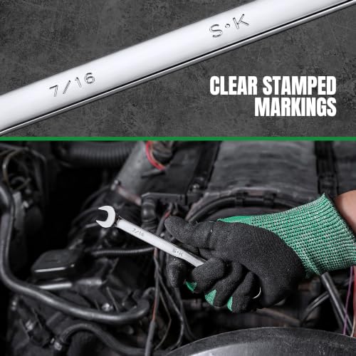 Image of SK 7 /16 inch Combination Wrench, SAE, Premium CR-V Steel