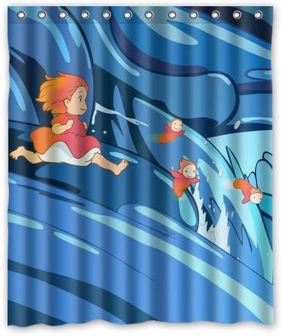 Generic Ponyo on the Cliff by the Sea Shower Curtain 60-Inch By 72-Inch