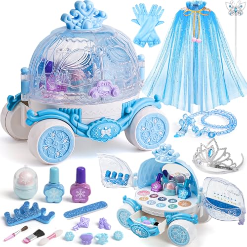 vamei Elsa Eiskönigin Spielzeug Kinderschminke Set & Prinzessin Umhang &...