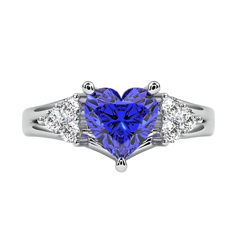 Image of Zarkan 925 Hallmark Heart Pure Silver Rings