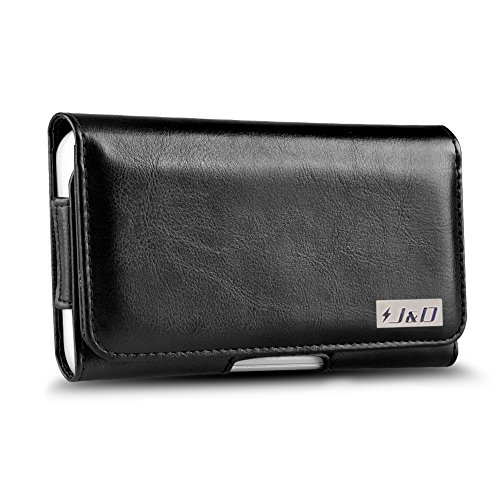 J&D Compatible pour Sony Xperia XA2/Xperia XA1/Google Pixel 5 Holster, Holster en Cuir PU Synthétique de Poche et Étui avec Clip de Ceinture, Etui Portefeuille d’ID - pour Téléphone Nu ou Etui Mince