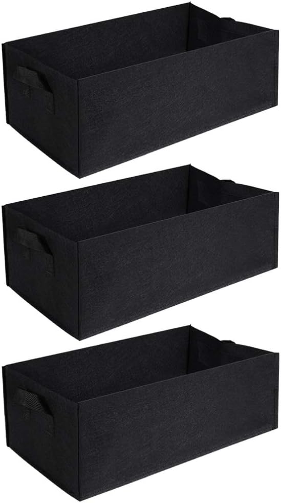DOITOOL Garden Planter, Raised Bed Grow Bag 100 x 60 x 20 cm, Fabric Planting Pot with Handles, Indoor-Outdoor Use, for Potato, Vegetable, Flower