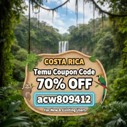 [BesT]Costa Rica Temu Coupon Code 70% off [{"acw809412"}] For New & Existing User cover art