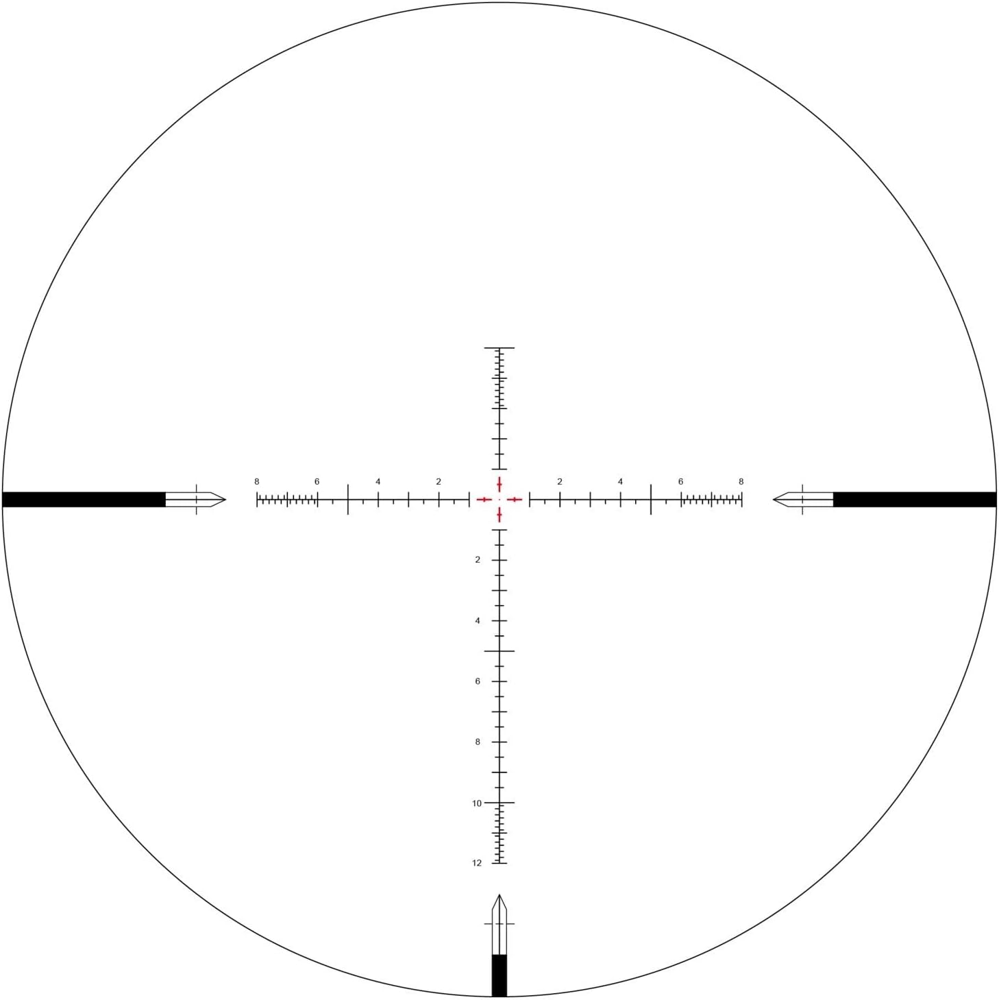 Arken Optics SH4J 6-24X50 Rifle Scope FFP Illuminated Reticle with Zero Stop 34mm Tube