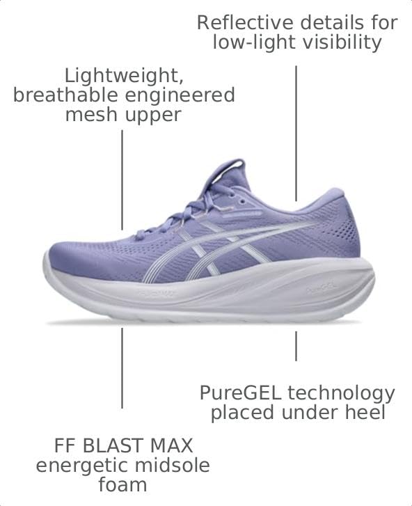 Image of ASICS Women's Gel-Cumulus 28 Running Shoes, 7, Bluebell /White