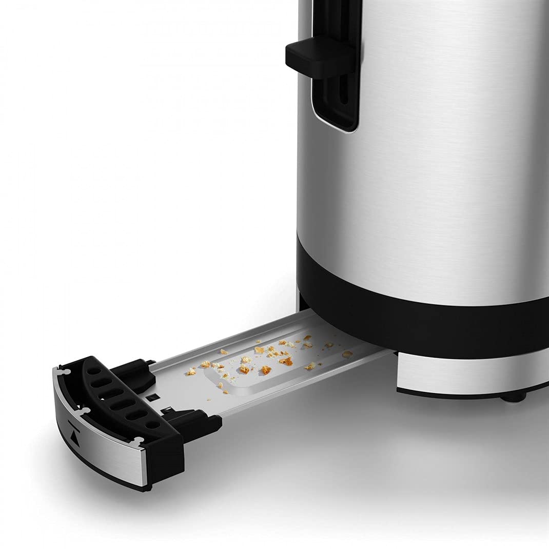 WMF Küchenminis Toaster Langschlitz mit Brötchenaufsatz, 2 Scheiben, XXL, Bagel-Funktion, Langschlitztoaster mit 7 Bräunungsstufen, 900W, Toaster edelstahl matt