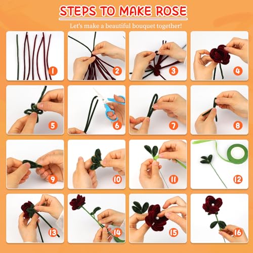 Image of Mnuizu 200 Pcs Pipe Cleaners, Chenille Stems Fluffy Pipe Cleaner Supplies | Basic Pipe Cleaners Bulk Fuzzy Sticks for DIY Art And Craft Projects, Flower Making, Home Decoration, Light Brown