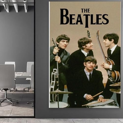 EVMILA Poster décoratif sur toile The Beatles Rock Band – Impression d’art moderne pour chambre à coucher – 20 x 30 cm - Les Beatles, Paul McCartney, John Lennon, RIngo Starr, George Harrison EVMILA Poster décoratif sur toile The Beatles Rock Band - Impression d'art moderne pour chambre à coucher - 20 x 30 cm – Image 6