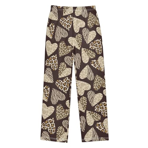 visesunny Boys Pants Loose Jogger Pants Soft Elastic Loungewear Long Bottom Trousers with Colorful Pattern Pockets Size S-XL