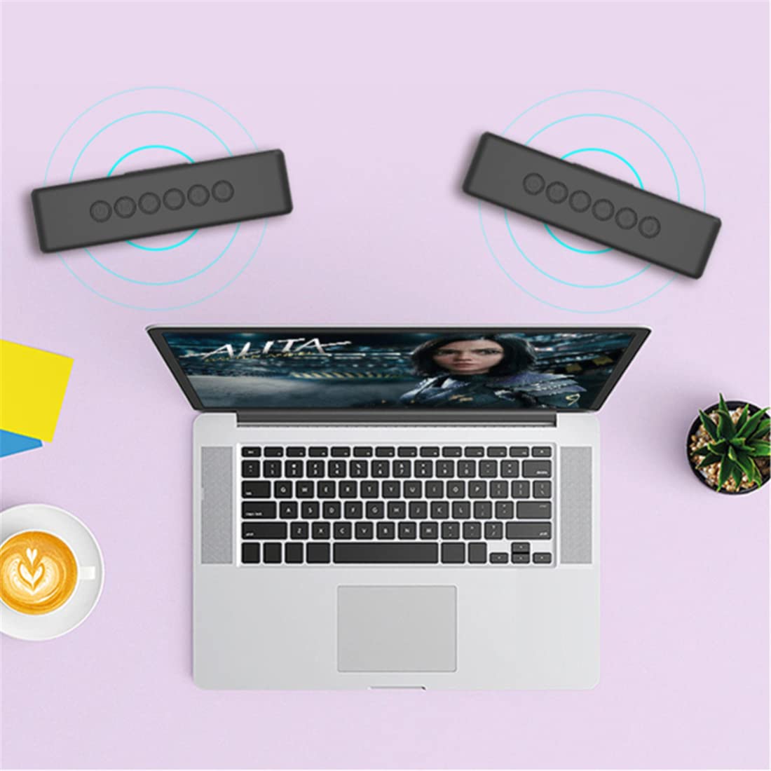Altoparlante Bluetooth, Altoparlanti Wireless Portatili, Adattatore Audio Wireless HiFi, Stereo Forte, Basso in Piena Espansione, per Casa E Partito
