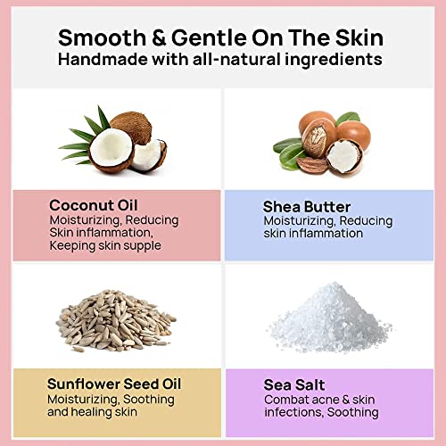 Blue Velvet 6 Pack 3.6 Oz Bath Bombs Gift Set Surprise Delicious Food Inside Mishiu Strawberry Cantaloupe Chocolate Milk Scented Fizzy & Bubbly Bath Balls Set Safe For Boys Girls Color Bath Tablets #TOP4