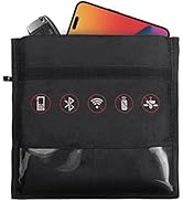 ONEVER Faraday Bag for Tablet Car Keys Cell Phone - Signal Blocking Key Pouch Wallet, Anti-Tracki...