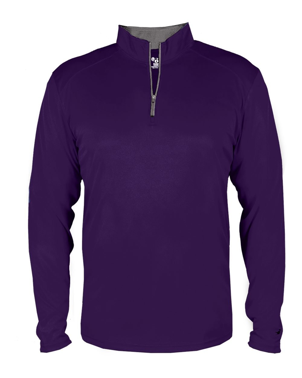Purple Youth Medium Long Sleeve 1/4 Zip Pullover Wicking Sports Jacket