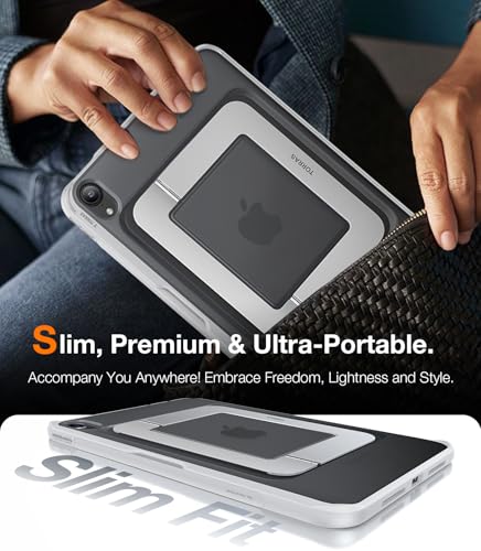 Image of TORRAS Ostand K1 Guardian for iPad Air 11 inch Case M4 /M3 /M2 (2026 /2025 /2024), Ultra Stable Stand, Multiple Adjustable Viewing Angles, Slim Protective Kickstand Cover with Pencil Holder, White