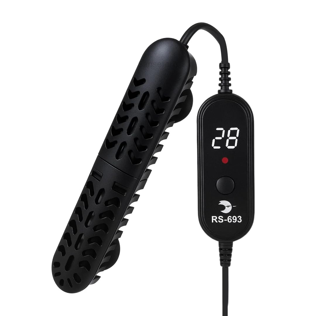 SANSEFERO® Digital Heater for Aquarium with LED Digital Display Quartz Submersible Heater for Fish & Turtle Tank Aquarium Water Heater Suitable for Tank Upto 50L of Water (RS-693) 75W-image-46