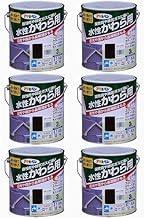 アサヒペン 水性かわら用 ３Ｌ ココナッツブラウン ６缶セット