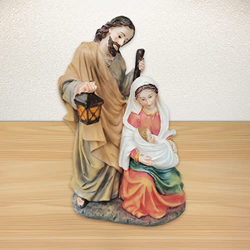 Decoração da estátua da Sagrada Família em miniatura Mary Joseph para a Área de de Natal da Sala da