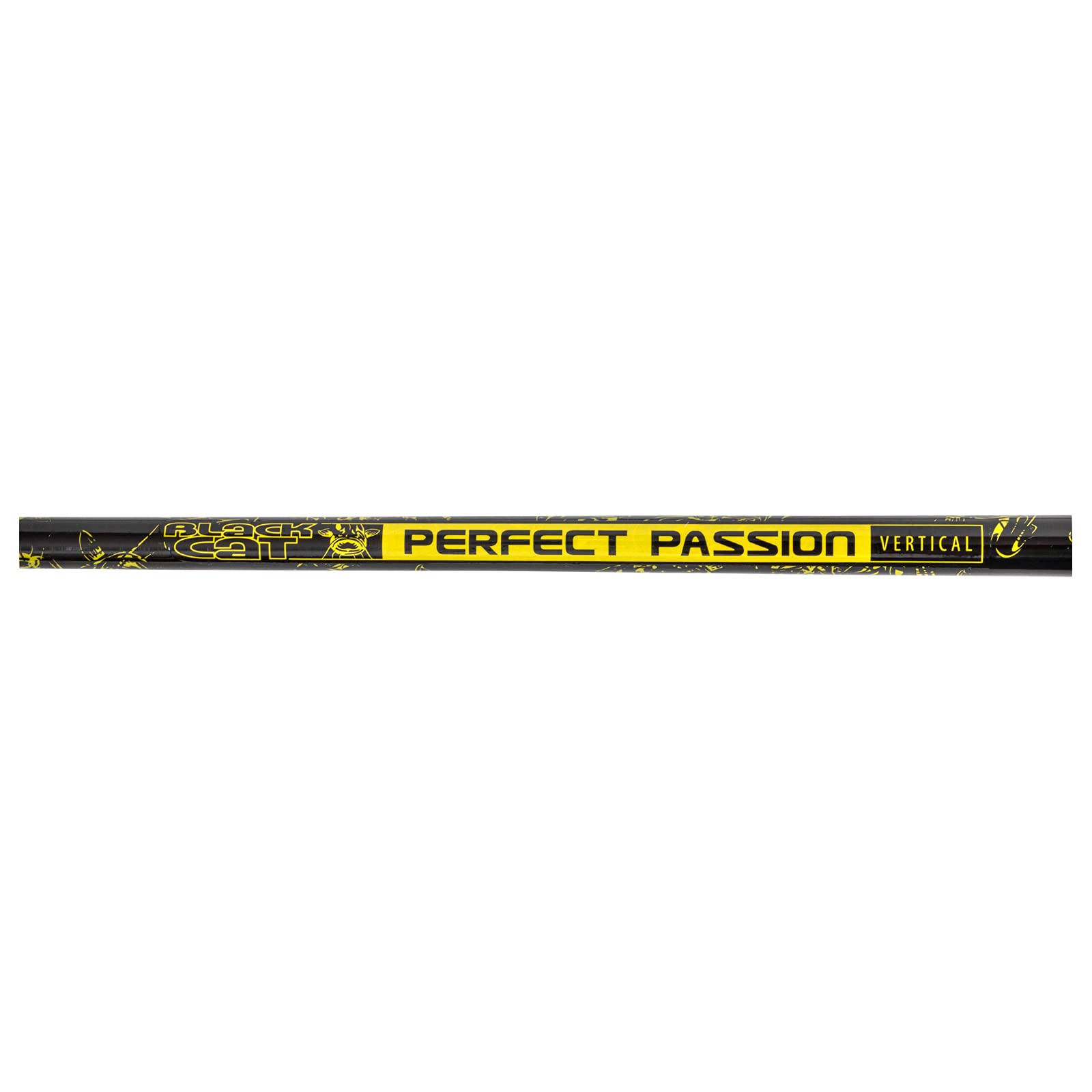 Black Cat Caña de Pescar Vertical Premium Passion Vertical Pesca Spinning Desde Barco Peso 230 g, Negro y Amarillo, 1,80 m
