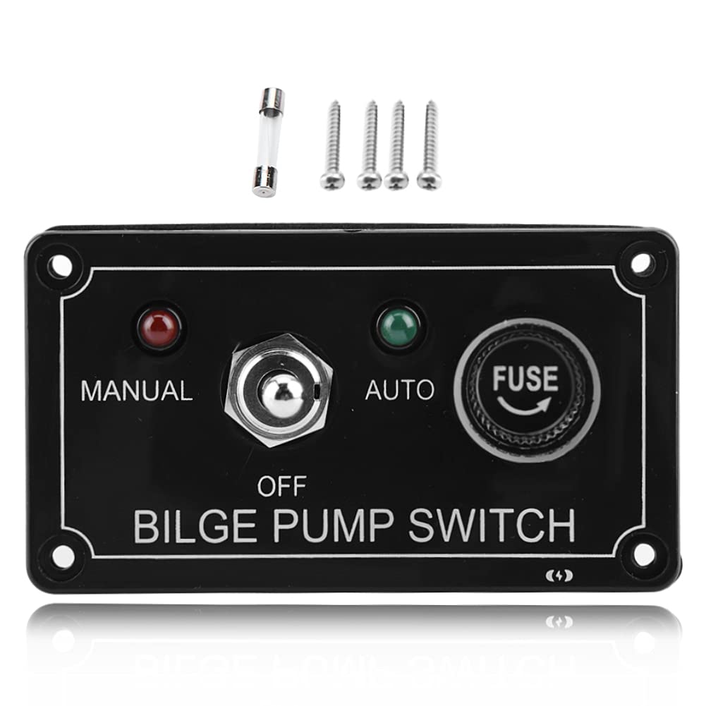 Bilge Pump Switch, 12V DC LED Indicator Boat Car ATV Yachts Bilge Pump