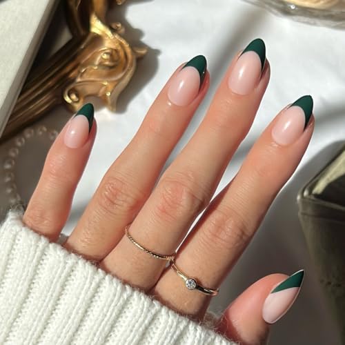 Glamnetic Press On Nails - Short Almond, Glossy Fake Nails 30 Pc Full Kit