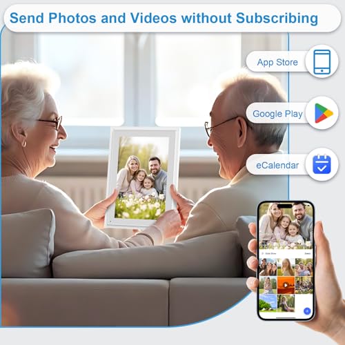 Image of 10.1 Inch Digital Calendar+Digital Picture Frame, 2026 Desk Calendar Smart WiFi Planner & Chore Chart, IPS HD Interactive Touchscreen Display Gifts for Women Men, Gifts for Mom Dad