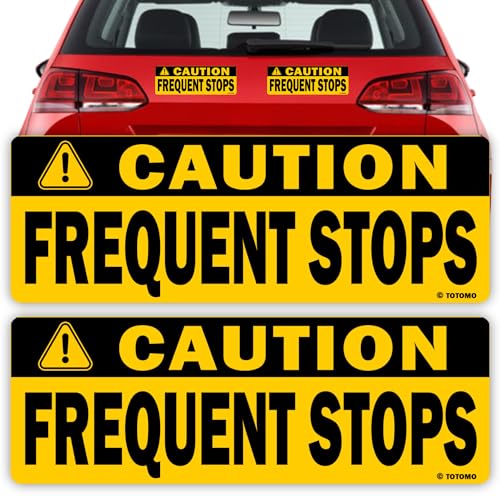 Aimant réfléchissant Caution Vehicle Makes Frequent Stops TOTOMO haute résistance aux intempéries