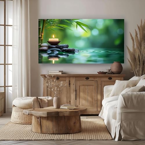 Impression sur toile zen de qualité supérieure cadre 80x120 - 3