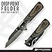 Black Sierra Folding Pocket Knife Building Kit – Custom Hammered Steel Blade, Wood Handle Options, DIY Knife Kit for Men & Women