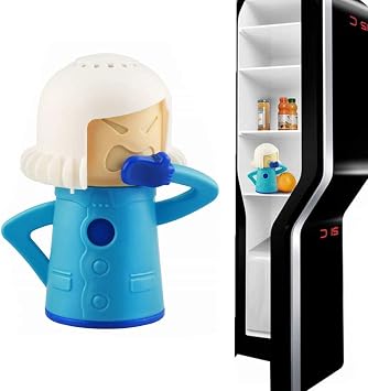 Chilly Cold Mama Fridge Cleaner Baking Soda Freezer Odor Absorber & Freshener Holder, Cool Cold Mama Refrigerator Deodorizer Freezer Odor Household Kitchen Tools, Blue